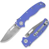 Demko Knives AD20.5 20CV Clip Point foldekniv, G10, blå