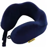 Travel-Blue Tranquility Pillow Wider Fit - Navy Blue