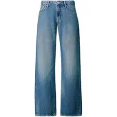 Pepe Jeans for woman. PL20510774U3 Nicky Blue Loose Straight Jeans (28/32), Casual, Cotton, Denim