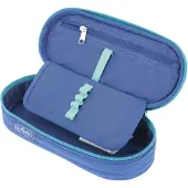 Herlitz Etui Dip Dye, Mykt penal, Polyester, Blå, Turkis, Monokromatisk, Glidelås, Oppvekst