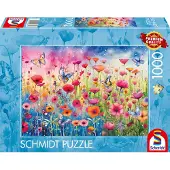 Schmidt Spiele 113680 puslespill 1000 brikker Poppy Field