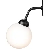 Nuura vegglampe Apiales fast kablet 22 cm, svart/opal