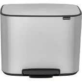 Brabantia Pedalspand Bo, 3 x 11 ltr. hvid
