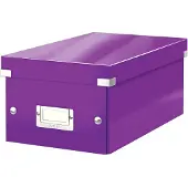 Leitz Oppbevaringsboks Click & Store WOW DVD Lilla