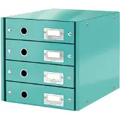 Leitz Click & Store - Skuffskap - 4 skuffer - for A4 (210 x 297 mm) - turkis