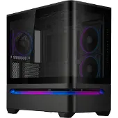 Asus PRIME AP202 TG ARGB-kabinett, Micro-ATX/Mini-ITX, herdet glass, svart