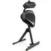 Gravity FMSEAT1BR Height adjustable stool with foot and backrest