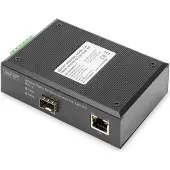 Digitus mediekonverter PoE SFP 10/100/1000Base-TX til 1000Base-FX