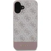 GUESS hette til iPhone 16 6,1&quot GUHCP16SG4GLPI rosa hardcase 4G Bottom Stripe