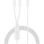 Belkin BoostCharge Pro 140W Dual USB-C Cable - 1.5m - White