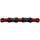 Kmc Kjede DLC12 BlackRed 12-speed 126 ledd Waxed