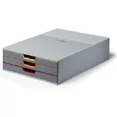 Durable VARICOLOR 3 - Skuffskap - 3 skuffer - for Letter, A4, C4, Folio