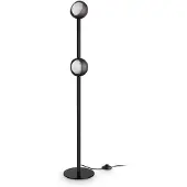 Ideal Lux LED-gulvlampe Bloom, høyde 170 cm, svart, 2 lyskilder