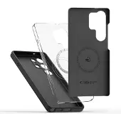 Tech-Protect Samsung Galaxy S26 Ultra flytende silikon-deksel - MagSafe-kompatibel - Svart