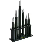Hazet 750/6-1, Meiselsett, Flat meisel, Metall, 1,06 kg, Tyskland
