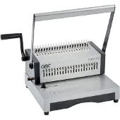 GBC CB25 Pro Heavy Duty manuell stanse- og spiralinnbindingsmaskin, Kapasitet 500 A4-ark, Flerfunksjonell bindemaskin, Manuell, 500 ark, Sølv