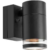 Markslöjd Utendørs LED-vegglampe Luno, svart, 1 lyskilde, IP65, dimbar.