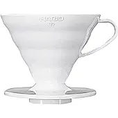 Hario V60-02 keramisk kaffefilterholder, hvit