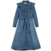 Tommy Hilfiger Ww0ww51463 Lang Ermet Midi-kjole