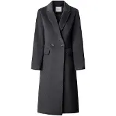 Pepe Jeans for woman. PL4024510 Lisa dark grey coat (L), Casual, Wool, Classic