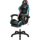 Krüger&Matz Kruger & Matz GX-150 gamingstol med LED, svart
