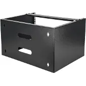 StarTech.com Startech Wall Mount Patch Panel Bracket - 6U - 14in Deep (WALLMOUNT6) - Skap - veggmonterbar - svart - 6U - 19