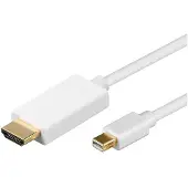 Goobay - Adapterkabel - Mini DisplayPort hann til HDMI hann - 2 m - hvit