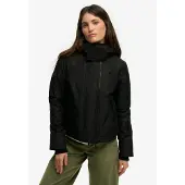 Superdry for woman. W5012174A Black Arctic Hooded Jacket (L), Casual, Recycled Polister