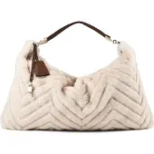 Liu jo for woman. AF6194-E1161 Beige Hobo Bag (OSFA), Casual, Polyester