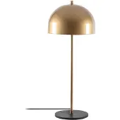 Opviq Can NT-134 bordlampe, gull, halvsirkelformet skjerm