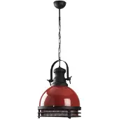 Opviq Hengelampe Saglam 3762, rød/svart, jern, Ø 32 cm