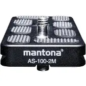 Mantona AS-100-2M lynkoblingsplate utvendig gjenger 1/4, 3/8