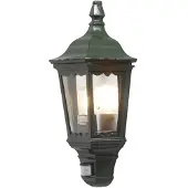 Konstsmide Utendørs vegglampe Firenze halvskål, sensor, grønn