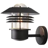 Konstsmide Utendørs vegglampe New Modena, lykt, E27, svart