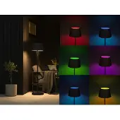 Konstsmide Utendørs LED-gulvlampe Pomezia, USB, svart