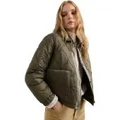 Pepe Jeans for woman. PL4024540 Nicole green jacket (L), Casual, Polyamide