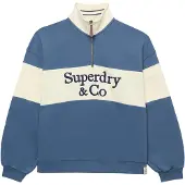 Superdry Company Logo Halv Glidelås Genser