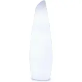 Newgarden LED-batteridrevet gulvlampe Fredo, hvit, plast, 140 cm