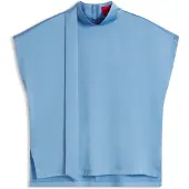 HUGO Caneli-2 10261466 Red Kort Ermet Bluse