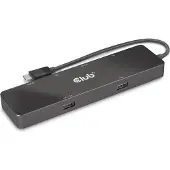 Club 3D - Dokkingstasjon - for skrivebord, bærbar - USB-C - HDMI - 1GbE