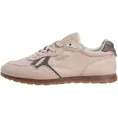 Pepe Jeans for woman. PLS300037 Daze East pale pink leather sneakers (39), Flat, Laces, Casual