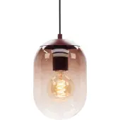 Eglo Lequile hengelampe, 1 lyskilde, brun, glass, E27