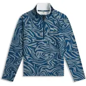 O'Neill Fwc'Cruz Printed Kids Half-Zip Fleecegenser blå