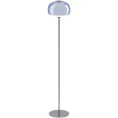Eglo Gulvlampe Belomontejo, blå-gjennomsiktig, glass, stål, E27