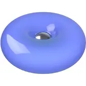 Eglo LED-bordlampe Basile, blå, glass, 2 700 K