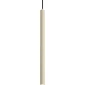 QAZQA Moderne pendellampe beige med integrert takplate - Chuba
