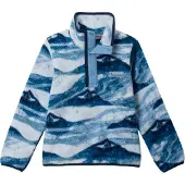 Columbia Helvetia II Printed Snap Kids Half-Zip Fleecegenser blå