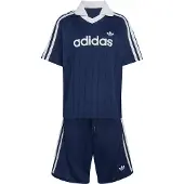 Adidas Originals Loose Polo Pinstripe Short Tee Sett