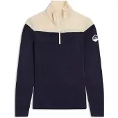 Bergans Inner:Dual Merino Half-Zip Ulltrøye Dame Dark Navy/Creme XL