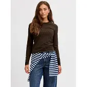 JJXX Celine Gigi Str Solid Langarmet T-skjorte